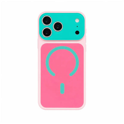 🔥Summer Hot Sale - ONLY ＄16.99!!⚡50K+ SOLD!🌈Dopamine Color Block MagSafe Case – Ultra-Slim Matte Hard PC Cover for iPhone 17 Pro Max