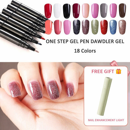 💅 Limited Time Buy 1 Get 1 Free 3-in-1 Gel Nail Pen Kit – Easy One-Step & 18 Colors