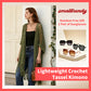 🔥This Week's Special Price:$29.99!!😍Women’s Oversized Knit Cardigan – Lightweight Crochet Tassel Kimono for Spring & Summer 🌸 Free Gift 1 Pair of Sunglasses