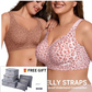 🏆LAST DAY SALE 50% OFF 🔥Super Firming Wirefree Jelly Bra with Leopard Print 👍