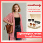 🔥This Week's Special Price:$29.99!!😍Women’s Oversized Knit Cardigan – Lightweight Crochet Tassel Kimono for Spring & Summer 🌸 Free Gift 1 Pair of Sunglasses