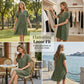 🏖️ Summer Hot Sale — 50% OFF! 👗 V-Neck Tunic Dress – Breezy Pocketed Ease + Free Boho Gift 🏝️