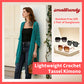 🔥This Week's Special Price:$29.99!!😍Women’s Oversized Knit Cardigan – Lightweight Crochet Tassel Kimono for Spring & Summer 🌸 Free Gift 1 Pair of Sunglasses