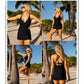 ⏰Limited Half Off🌊 Deep V‑Neck Ruched Back Swimsuit｜Women’s Stylish Pool Swimwear