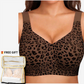 🏆LAST DAY SALE 50% OFF 🔥Super Firming Wirefree Jelly Bra with Leopard Print 👍