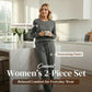 🥳💞50K+ SOLD⏳Limited-time 60% off⏰Women's Crew Neck Top & Drawstring Pants Set👚👖