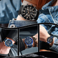 🛒FREE SHIPPING！！⌚ LIMITED TIME 50% OFF! 💧 Men’s Waterproof Multifunctional Quartz Watch – Chronograph, Luminous, Stainless Steel ⏱️