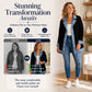 ⌛⏰Last Day 50% OFF🎁🧥Women's Elegant Denim Spliced Ribbed Knit Coat