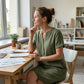 🏖️ Summer Hot Sale — 50% OFF! 👗 V-Neck Tunic Dress – Breezy Pocketed Ease + Free Boho Gift 🏝️