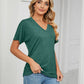 💕New Arrival💕V-Neck Solid Color Loose Ladies Tops