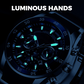 🛒FREE SHIPPING！！⌚ LIMITED TIME 50% OFF! 💧 Men’s Waterproof Multifunctional Quartz Watch – Chronograph, Luminous, Stainless Steel ⏱️