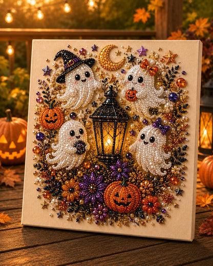 🏠 LIMITED-TIME 40% OFF! ✨Halloween Pearl Art DIY Kit – Turn Tiny Pearls into Spooky-Cute Magic