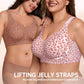 🏆LAST DAY SALE 50% OFF 🔥Super Firming Wirefree Jelly Bra with Leopard Print 👍