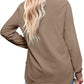 ⏳LIMITED TIME 50% OFF 🍂 Women's Crewneck Sweatshirt, Long Sleeve High Low Curved Hem Top 💖