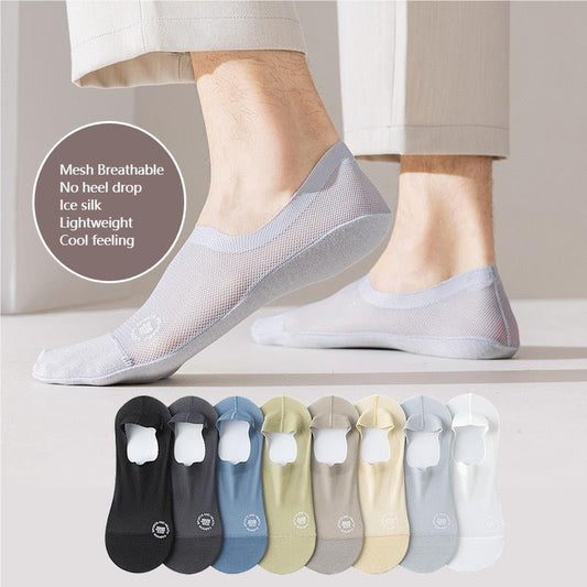 🧦 67% OFF NOW! 🔥 Ultra Thin Liner Non-Slip No-Show Socks – Invisible under shoes, silicone grip & breathable – perfect for loafers, sneakers or flats 👟