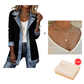 ⌛⏰Last Day 50% OFF🎁🧥Women's Elegant Denim Spliced Ribbed Knit Coat