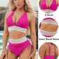 ⏰Last Day Special Price 🔥50%OFF ⛱️2026 High Waisted Tummy Control Color Block Bikini Sets, Flattering High Cut Two Piece Swimsuit for All Body Shapes