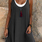 ⏰Last Day Sale 60% OFF💃Women's Casual Loose Sleeveless Fake Two Piece Tank Dress