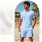 🎁FREE SHIPPING!!!⏰Last Day Sale 65% OFF Men's Casual Short-Sleeve Shorts Set, Lightweight Summer Loungewear Outfit