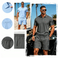 🎁FREE SHIPPING!!!⏰Last Day Sale 65% OFF Men's Casual Short-Sleeve Shorts Set, Lightweight Summer Loungewear Outfit