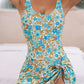 👙Last Day Sale 49% OFF💃Women's One Piece Tummy Control Tie Knot Swimsuit