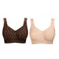 🏆LAST DAY SALE 50% OFF 🔥Super Firming Wirefree Jelly Bra with Leopard Print 👍