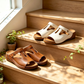 ⏰Last Day Special Price 49%OFF Wedge Slide Sandals – Breathable & Adjustable Fit, All-Day Comfort Elevated Slip On Summer Slides