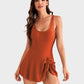 👙Last Day Sale 49% OFF💃Women's One Piece Tummy Control Tie Knot Swimsuit