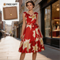 🎁 Limited Time Gift! Free Heart Necklace 💖🔥50% OFF Half Price 👗Women's Sleeveless Floral Print Dress, Lightweight Flowy Summer Dress for Party, Beach & Daily Wear