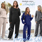 🥳💞50K+ SOLD⏳Limited-time 60% off⏰Women's Crew Neck Top & Drawstring Pants Set👚👖