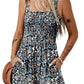 ⏰Hot Sale - 50% Off💃 Floral Print Sleeveless Shorts Jumpsuit with Pockets