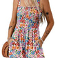 ⏰Hot Sale - 50% Off💃 Floral Print Sleeveless Shorts Jumpsuit with Pockets