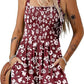⏰Hot Sale - 50% Off💃 Floral Print Sleeveless Shorts Jumpsuit with Pockets