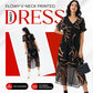 🔥60% OFF Half Price 💝✨Flowy V-Neck Printed Long Dress Loose Casual Maxi Dress Summer Beach Vacation Outfit