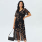 🔥60% OFF Half Price 💝✨Flowy V-Neck Printed Long Dress Loose Casual Maxi Dress Summer Beach Vacation Outfit