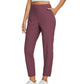 ⏳LIMITED OFFER 70%OFF🌞Women’s Fitted High-Waisted Zip-Pocket Trousers - 👖Lightweight, Breathable, Soft 26"/27" Ankle Pants with Zipper Pockets