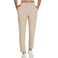⏳LIMITED OFFER 70%OFF🌞Women’s Fitted High-Waisted Zip-Pocket Trousers - 👖Lightweight, Breathable, Soft 26"/27" Ankle Pants with Zipper Pockets