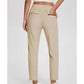 ⏳LIMITED OFFER 70%OFF🌞Women’s Fitted High-Waisted Zip-Pocket Trousers - 👖Lightweight, Breathable, Soft 26"/27" Ankle Pants with Zipper Pockets