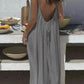 💕💖LAST DAY SALE 50% OFF!💃Women's Solid Color Backless Cami Dress