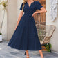 💜 LAST DAY PROMOTION - 50%OFF 💜💐 Women's Casual Summer Short-Sleeve V-Neck Long Dresses