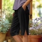 ⏳TIME-LIMITED SPECIAL ONLY $22.98!⏰ Women's Casual Solid Color Pocket Capri Pants, Soft Stretch Cropped Trousers Daily Walking Capris
