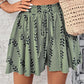 🏖️Vacation Essential⏳ Half Price Women's Bohemian Print High‑Waist Shorts
