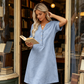 🏖️ Summer Hot Sale — 50% OFF! 👗 V-Neck Tunic Dress – Breezy Pocketed Ease + Free Boho Gift 🏝️