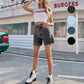 🔥50% OFF Half Price⏰Simple Solid High Waist Shorts Slim Fit Women Casual Wear