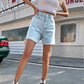 🔥50% OFF Half Price⏰Simple Solid High Waist Shorts Slim Fit Women Casual Wear