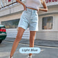 🔥50% OFF Half Price⏰Simple Solid High Waist Shorts Slim Fit Women Casual Wear