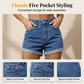 🔥50% OFF👖Women's High-Rise Cuffed Denim Shorts Casual Trendy Jeans Bottoms