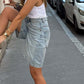 🔥Last Day Sale 60% OFF🥰 High Waist Knee Length Denim Shorts Trendy Ladies Casual Wear
