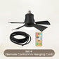 🔥Last Day Sale 65% OFF🥰 ✨2-in-1 Portable Ceiling Fan & Light 3 Speed Remote Timer