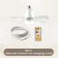🔥Last Day Sale 65% OFF🥰 ✨2-in-1 Portable Ceiling Fan & Light 3 Speed Remote Timer